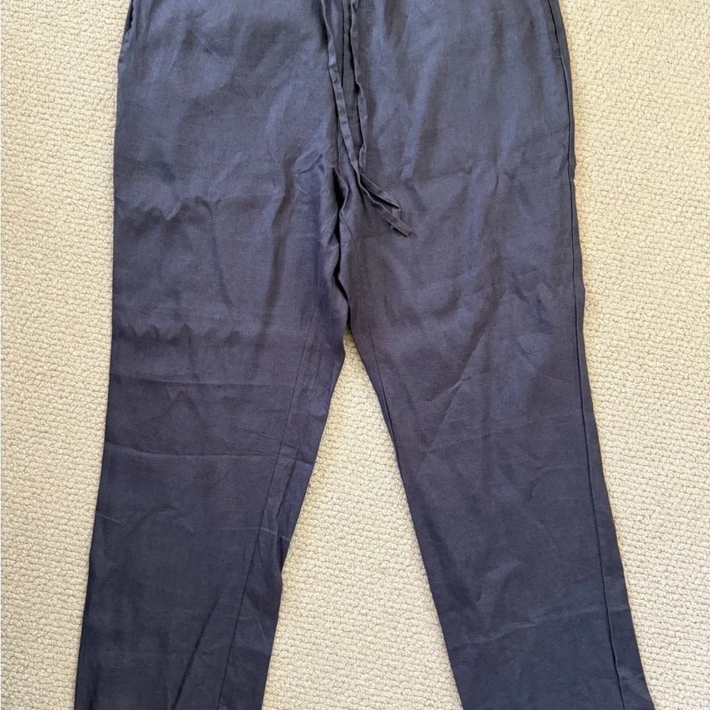 Men's Gray Casual Linen Pants New without Tags